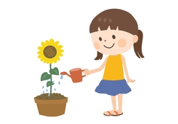 bring upのイラスト